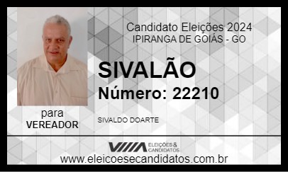 Candidato SIVALÃO 2024 - IPIRANGA DE GOIÁS - Eleições