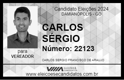 Candidato CARLOS SÉRGIO 2024 - DAMIANÓPOLIS - Eleições