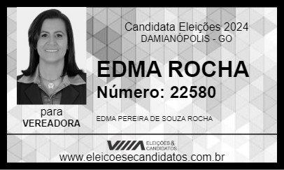 Candidato EDMA ROCHA 2024 - DAMIANÓPOLIS - Eleições