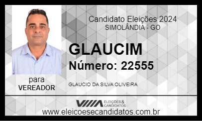 Candidato GLAUCIM 2024 - SIMOLÂNDIA - Eleições