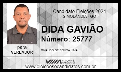 Candidato DIDA GAVIÃO 2024 - SIMOLÂNDIA - Eleições