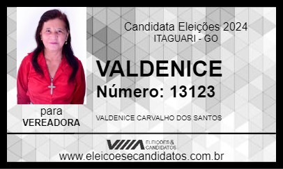 Candidato VALDENICE 2024 - ITAGUARI - Eleições