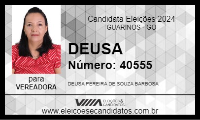 Candidato DEUSA 2024 - GUARINOS - Eleições