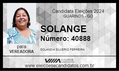 Candidato SOLANGE 2024 - GUARINOS - Eleições