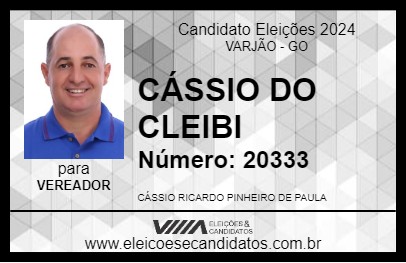 Candidato CÁSSIO DO CLEIBI 2024 - VARJÃO - Eleições