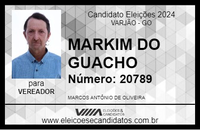 Candidato MARKIM DO GUACHO 2024 - VARJÃO - Eleições