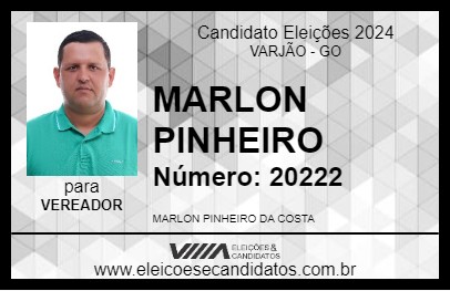 Candidato MARLON PINHEIRO 2024 - VARJÃO - Eleições