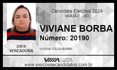 Candidato VIVIANE BORBA 2024 - VARJÃO - Eleições