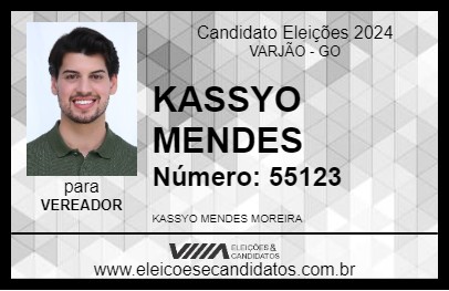 Candidato KASSYO MENDES 2024 - VARJÃO - Eleições