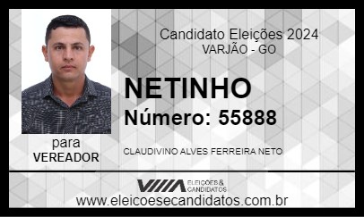 Candidato NETINHO 2024 - VARJÃO - Eleições