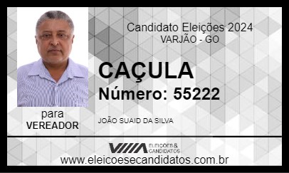 Candidato CAÇULA 2024 - VARJÃO - Eleições