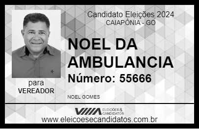 Candidato NOEL DA AMBULANCIA 2024 - CAIAPÔNIA - Eleições