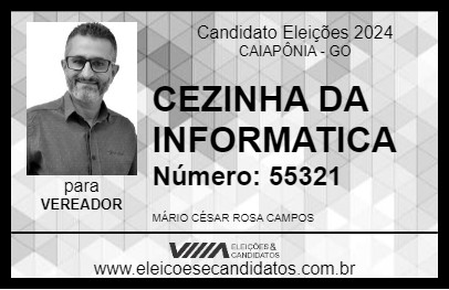 Candidato CESINHA DA INFORMÁTICA 2024 - CAIAPÔNIA - Eleições