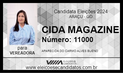 Candidato CIDA MAGAZINE 2024 - ARAÇU - Eleições