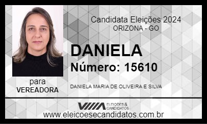 Candidato DANIELA 2024 - ORIZONA - Eleições