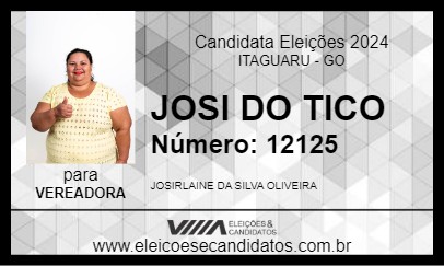 Candidato JOSI DO TICO 2024 - ITAGUARU - Eleições