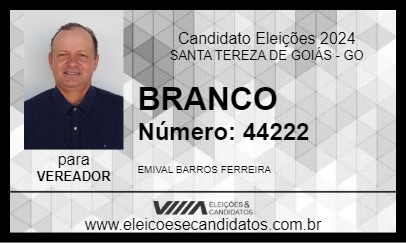 Candidato BRANCO 2024 - SANTA TEREZA DE GOIÁS - Eleições