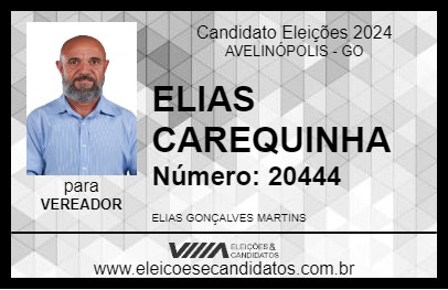 Candidato ELIAS CAREQUINHA 2024 - AVELINÓPOLIS - Eleições