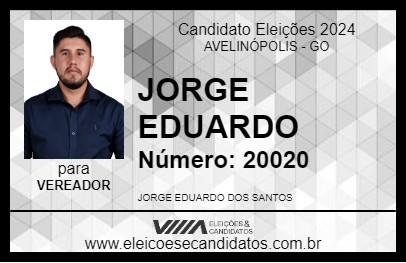 Candidato JORGE EDUARDO 2024 - AVELINÓPOLIS - Eleições