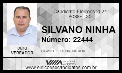 Candidato SILVANO NINHA 2024 - POSSE - Eleições