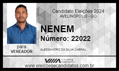 Candidato NENEM 2024 - AVELINÓPOLIS - Eleições