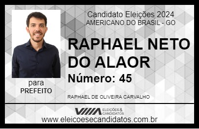 Candidato RAPHAEL NETO DO ALAOR 2024 - AMERICANO DO BRASIL - Eleições