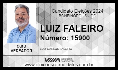 Candidato LUIZ FALEIRO 2024 - BONFINÓPOLIS - Eleições