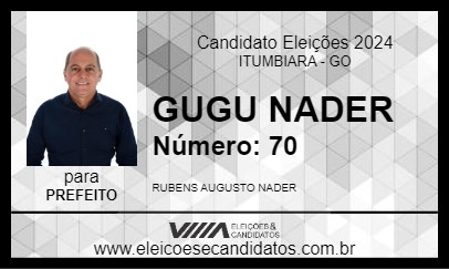 Candidato GUGU NADER 2024 - ITUMBIARA - Eleições