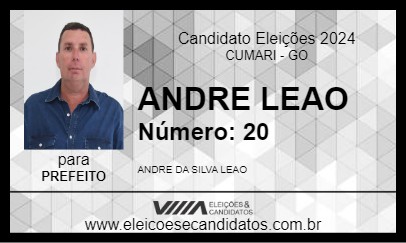 Candidato ANDRE LEAO 2024 - CUMARI - Eleições