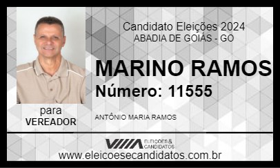 Candidato MARINO RAMOS 2024 - ABADIA DE GOIÁS - Eleições