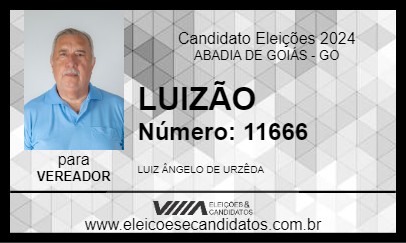 Candidato LUIZÃO 2024 - ABADIA DE GOIÁS - Eleições