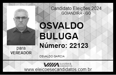 Candidato OSVALDO BULUGA 2024 - GOIANDIRA - Eleições