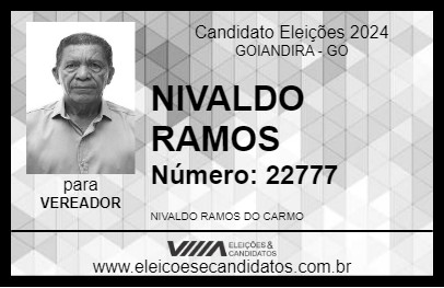 Candidato NIVALDO RAMOS 2024 - GOIANDIRA - Eleições