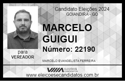 Candidato MARCELO GUIGUI 2024 - GOIANDIRA - Eleições