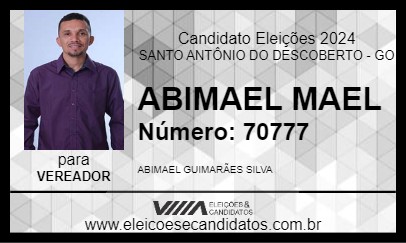 Candidato ABIMAEL MAEL 2024 - SANTO ANTÔNIO DO DESCOBERTO - Eleições