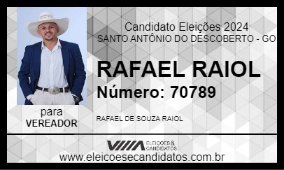 Candidato RAFAEL RAIOL 2024 - SANTO ANTÔNIO DO DESCOBERTO - Eleições