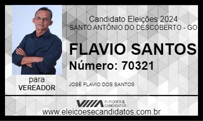 Candidato FLAVIO SANTOS 2024 - SANTO ANTÔNIO DO DESCOBERTO - Eleições