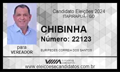 Candidato CHIBINHA 2024 - ITAPIRAPUÃ - Eleições