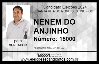 Candidato NENEM DO ANJINHO 2024 - SANTA RITA DO NOVO DESTINO - Eleições