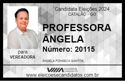 Candidato PROFESSORA ÂNGELA 2024 - CATALÃO - Eleições