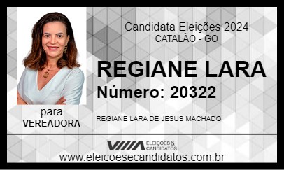 Candidato REGIANE LARA 2024 - CATALÃO - Eleições