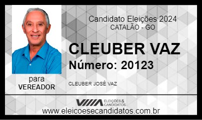 Candidato CLEUBER VAZ 2024 - CATALÃO - Eleições