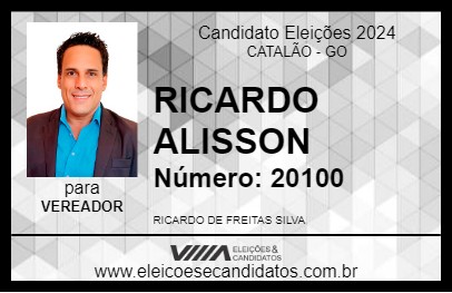 Candidato RICARDO ALISSON 2024 - CATALÃO - Eleições