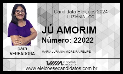 Candidato JÚ AMORIM 2024 - LUZIÂNIA - Eleições