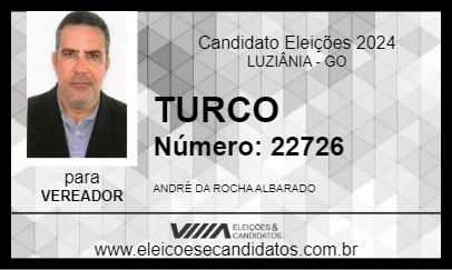 Candidato TURCO 2024 - LUZIÂNIA - Eleições