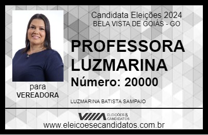 Candidato PROFESSORA LUZMARINA 2024 - BELA VISTA DE GOIÁS - Eleições