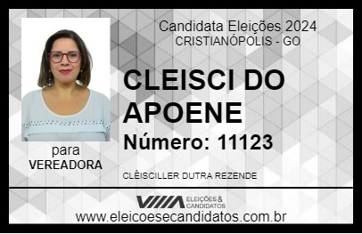 Candidato CLEISCI DO APOENE 2024 - CRISTIANÓPOLIS - Eleições