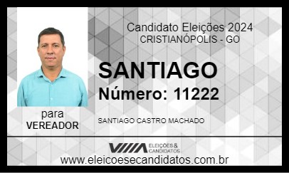 Candidato SANTIAGO 2024 - CRISTIANÓPOLIS - Eleições