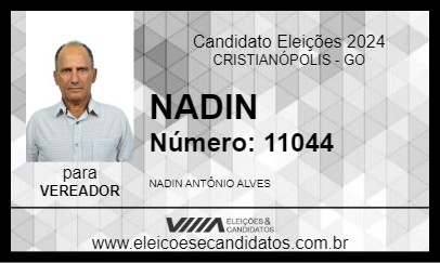 Candidato NADIN 2024 - CRISTIANÓPOLIS - Eleições