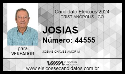 Candidato JOSIAS 2024 - CRISTIANÓPOLIS - Eleições